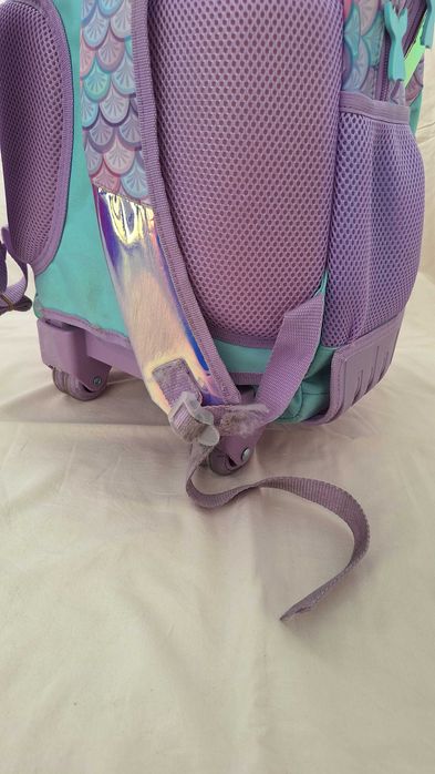 Mochila Escolar Criança Sereia c/ Rodas (Trolley) – Bom Estado