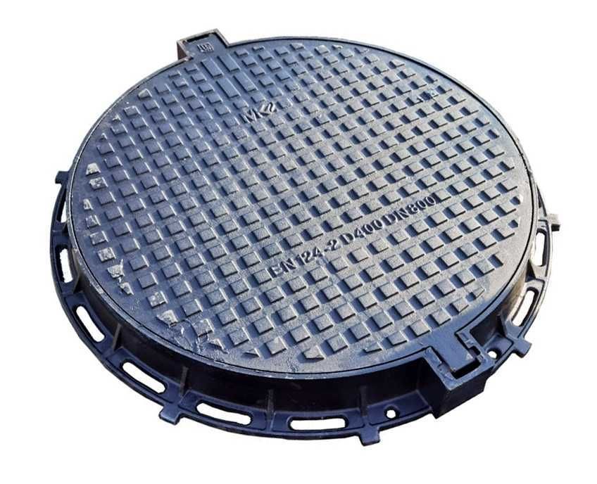 Właz Żeliwny DN800 Pokrywa Studni D400 80cm 95cm okrągły Kanalizacyjny