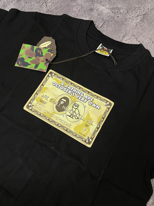 ‼️ Футболка Bape x OVO Gold Card Tee