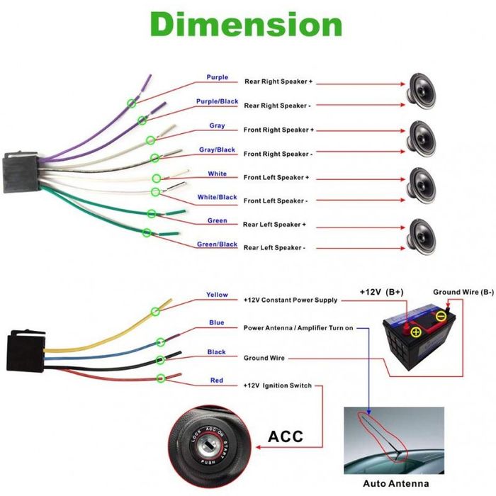 Auto Rádio RK-538 Bluetooth USB SD MP3 | 7 cores