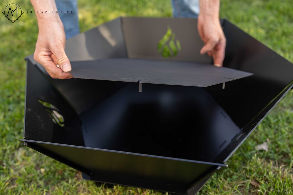 PALENISKO ogrodowe HEKSAGON 75cm Podwójne dno nie do przepalenia 0,5cm