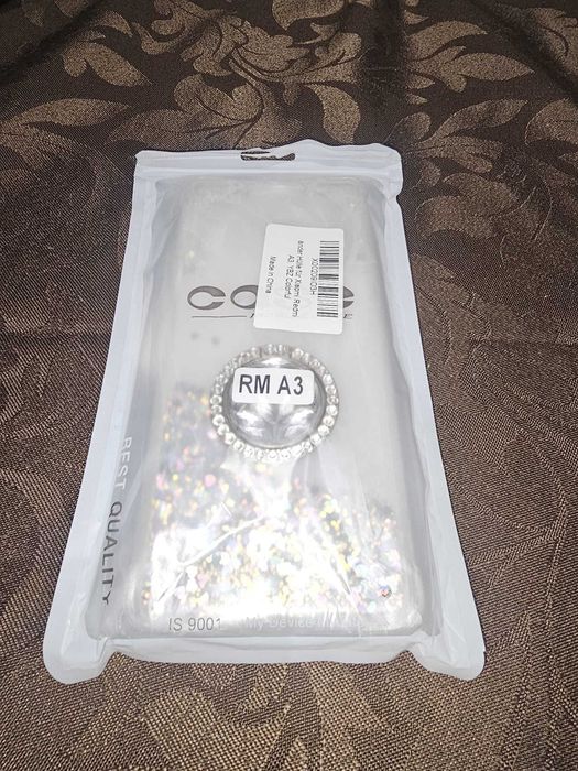 Capa Brilhante com Glitter e Anel Suporte - Xiaomi Redmi A3 (Nova)