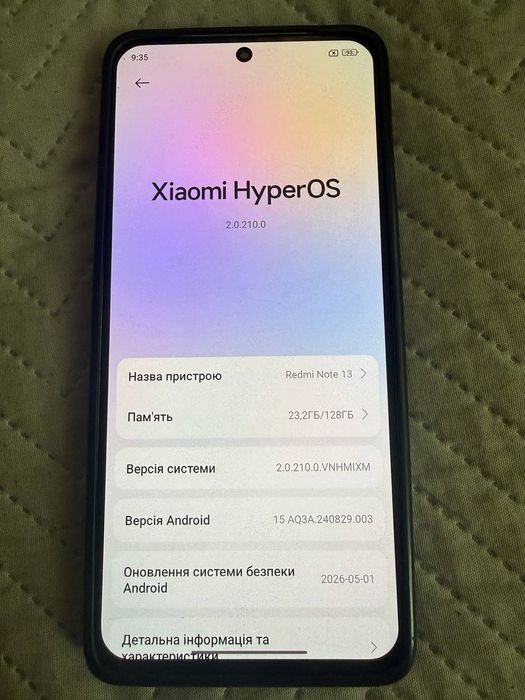 xiaomi redmi note 13 6+6/128GB Мат плата