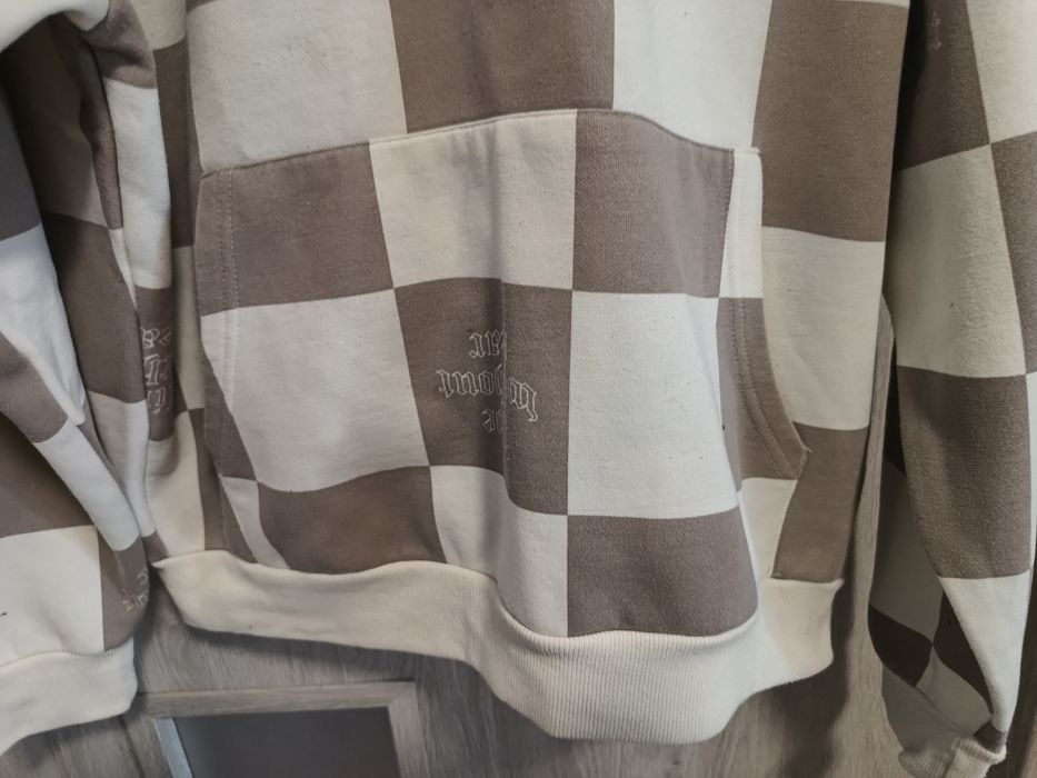 Bluza z kapturem w kratę