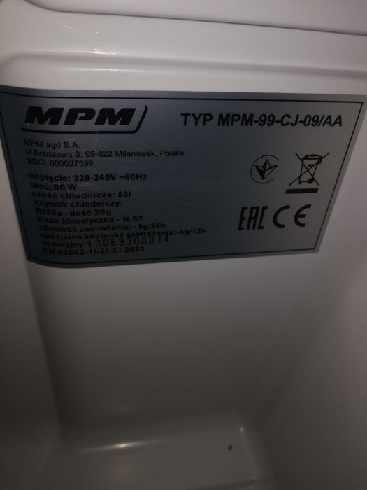 Drzwiczki kompletne czesci MPM-99-CJ-09/AA