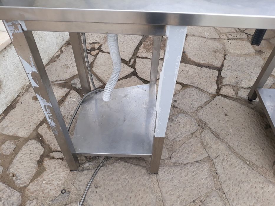 Bancada lavaloiça 2,30mts.completo industrial.
