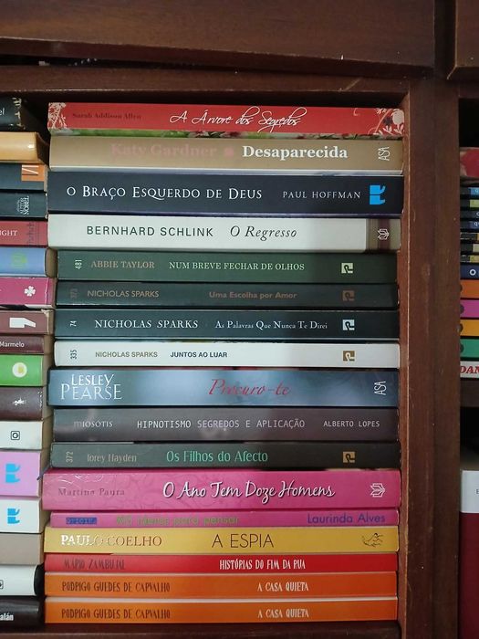 Vários livros, romances, poesia, astrologia, ficção, não ficção, ...