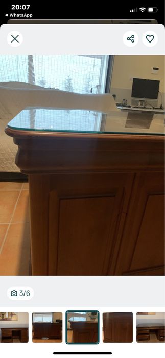 Secretaria madeira maciça