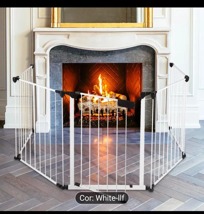 Grade de protecção infantil para lareira