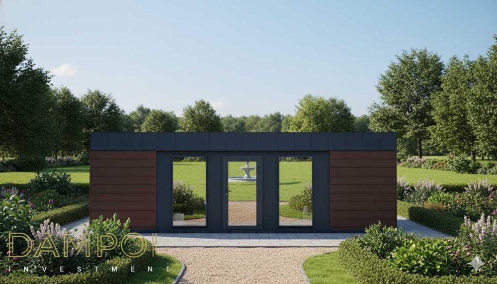 Pawilon kontener 9x3 m (900x300cm) biurowy handlowy usługowy ogrodowy