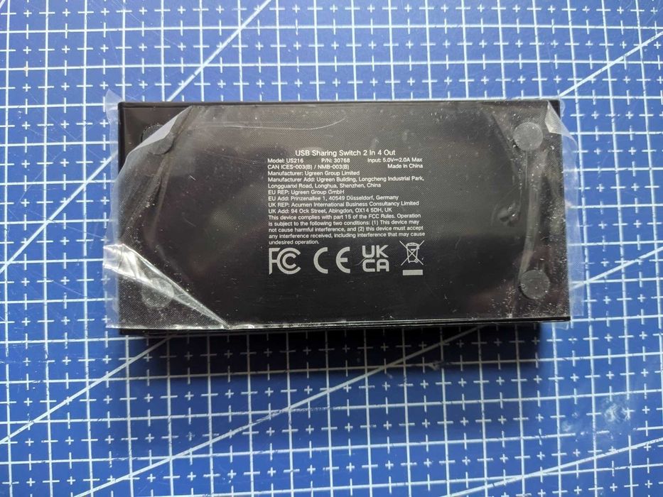 UGREEN USB 3.0 Свіч / Sharing Switch / 2 ПК / 4 Порти