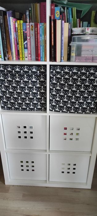 Regał Ikea kallax plus wkłady