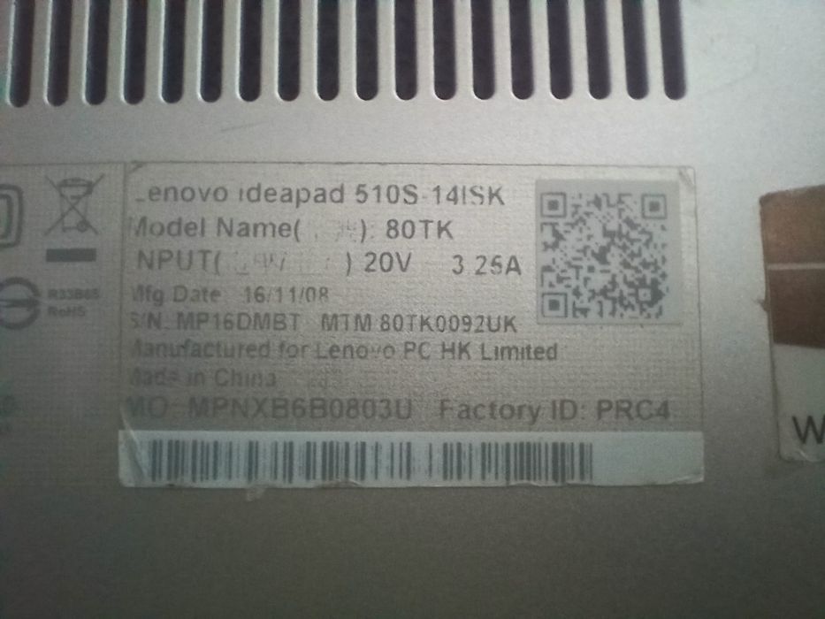 Portátil Lenovo Ideapad 510s i5