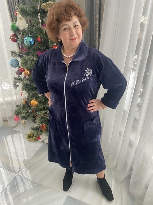 Халат велюровий. Великі розміри