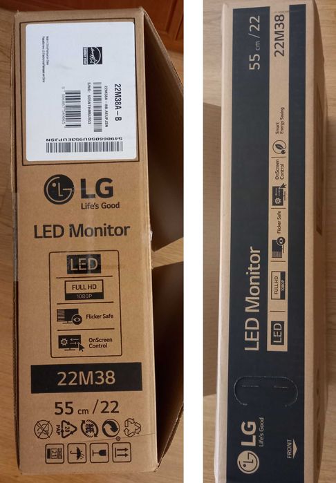 Monitor LG LED como novo c/ caixa