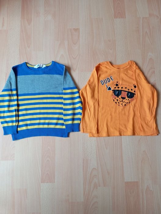 Sweter i bluzka chłopięce 98-104cm