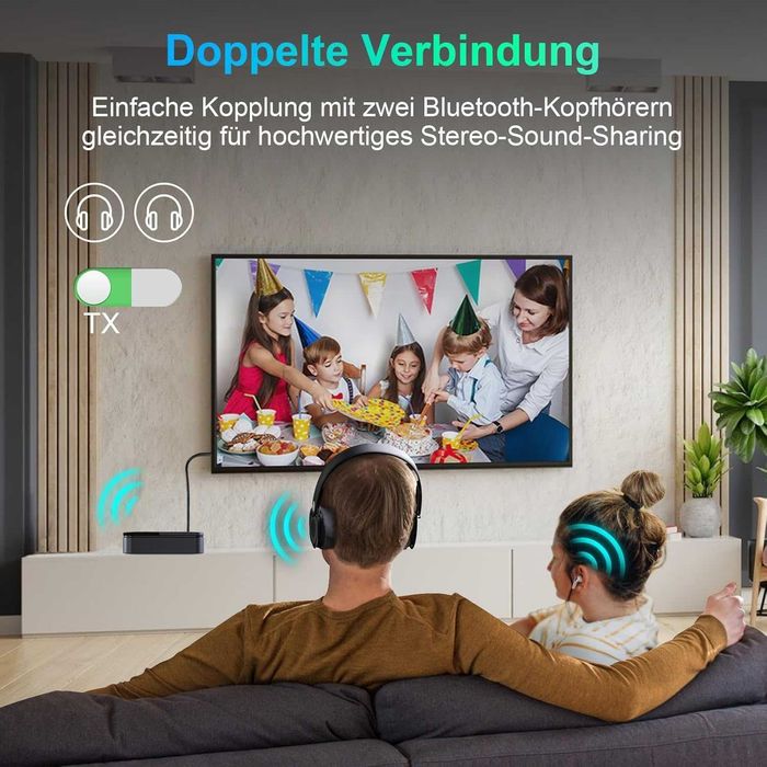 SONRU Odbiornik nadajnika bluetooth 5.0 CYFROWY OPTYCZNY TOSLINK RCA