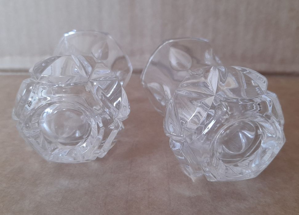 Par de copos de cristal