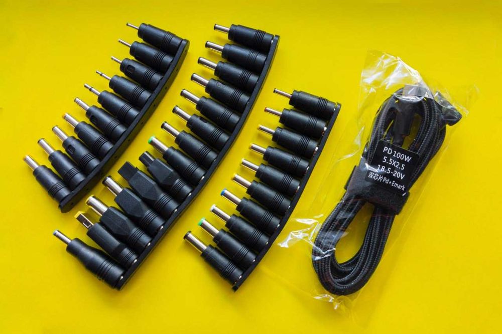 34 переходника UPS DC адаптер разъем для ноутбука HP Asus Dell Lenovo