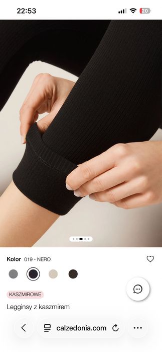 Legginsy z kaszmirem calzedonia