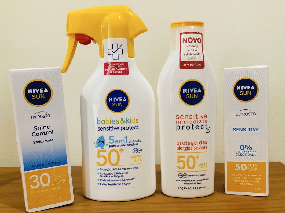 Conjunto Cremes e protetor Solar Nivea e Eucerin(embalagens seladas)