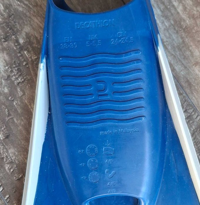 Pés de pato 38-39, fin leash, fin (bodyboard)
