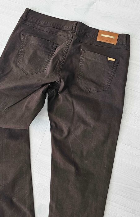 ZARA czekoladowe jeansy roz 42