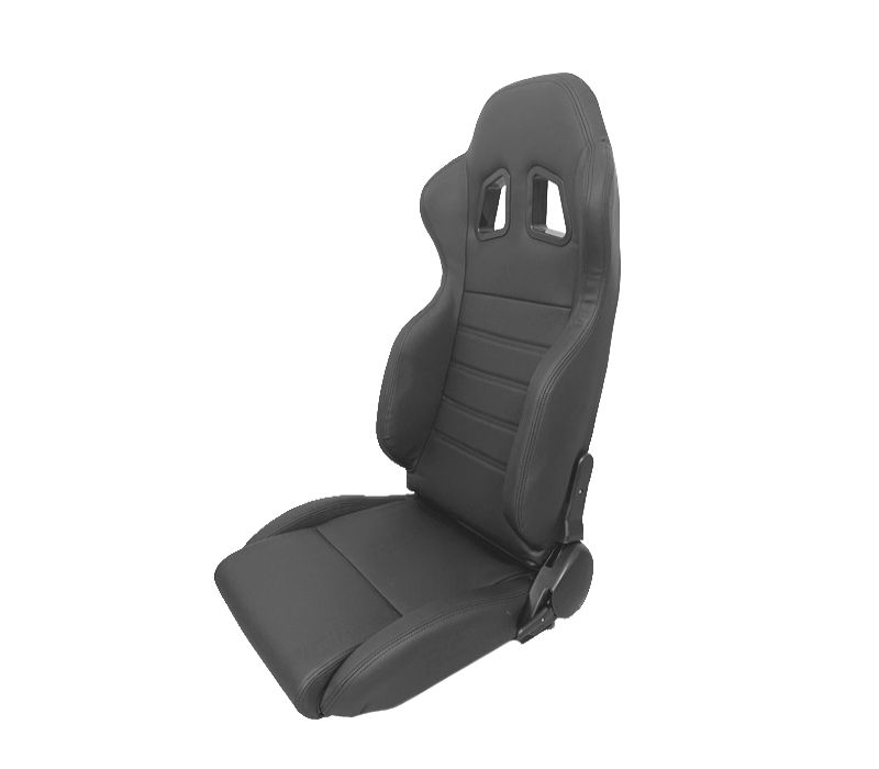 BANCO DESPORTIVO SEMI-BAQUET UNIVERSAL LOOK SPARCO PELE PRETA
