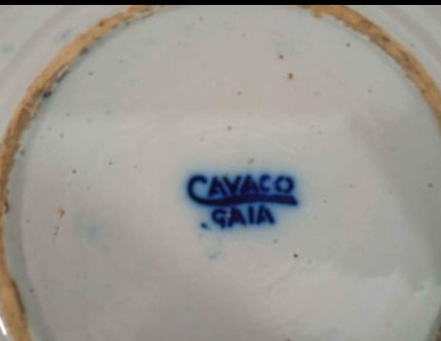 Prato antigo, Século XIX, da fábrica Cavaco, Gaia, motivo Cantão