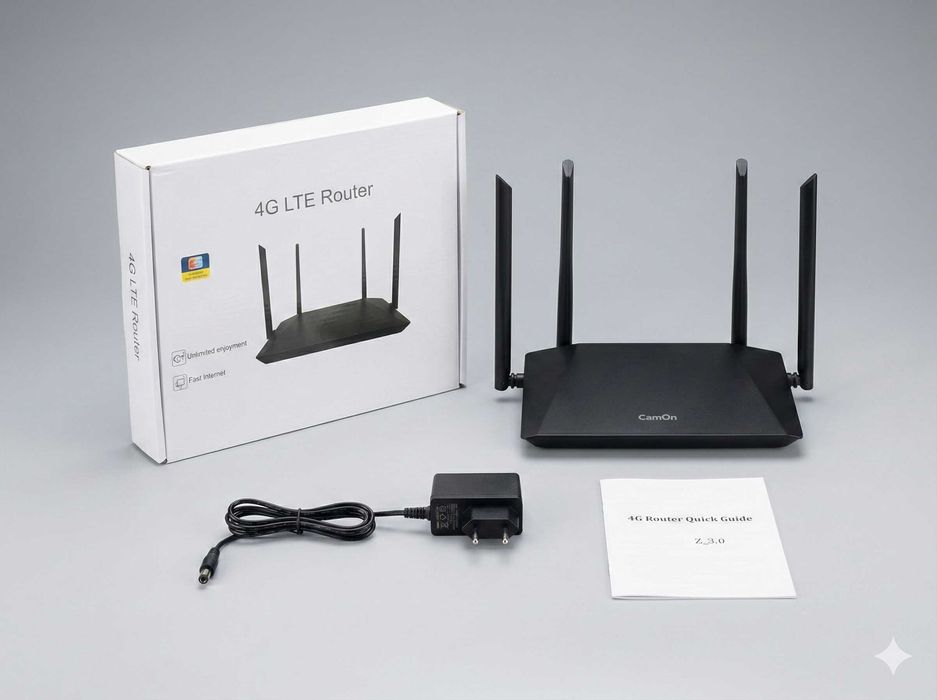 Роутер 4G + Lan кабель Wi-Fi роутер з SIM-слотом. Резервний інтернет