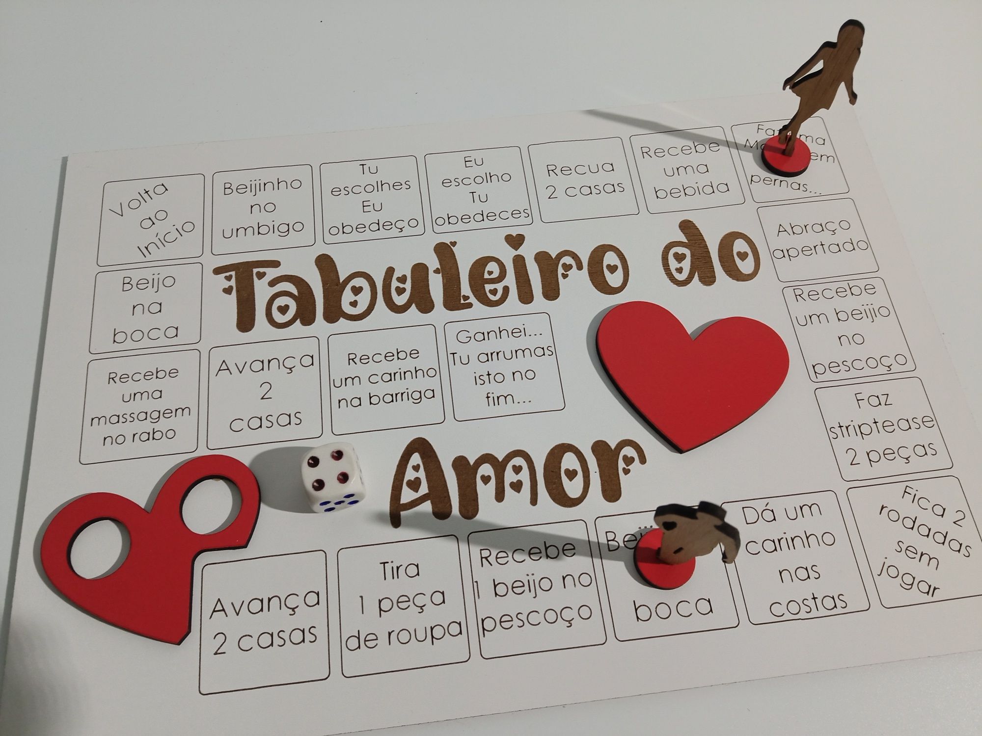 Jogo do Amor - Dia dos Namorados - jogo de tabuleiro