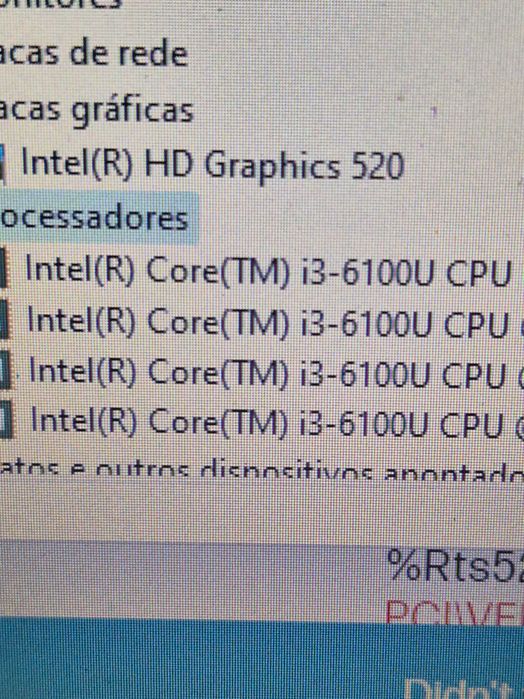 motheboard HP 430 G3 processador i3-6100, testada sem anomalia64284555561858123