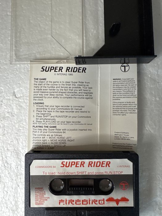 Super Rider - gra na Commodore 64 C64 od Firebird