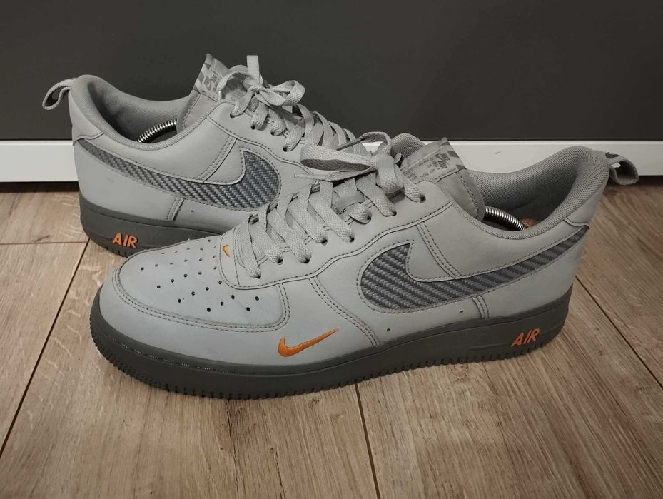 Nike Air Force 1 07 LV8 J22 Wolf Cool Grey Kumquat size 45,5