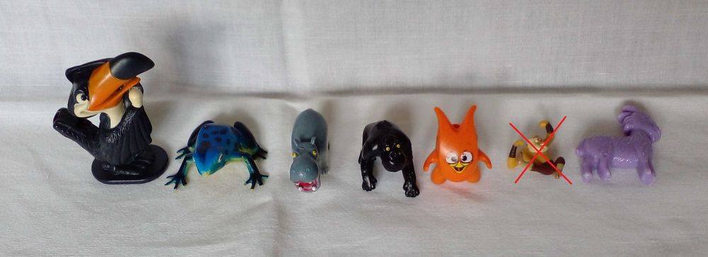 Фигурки статуэтки Животные (6 шт) + 2 игровых поля