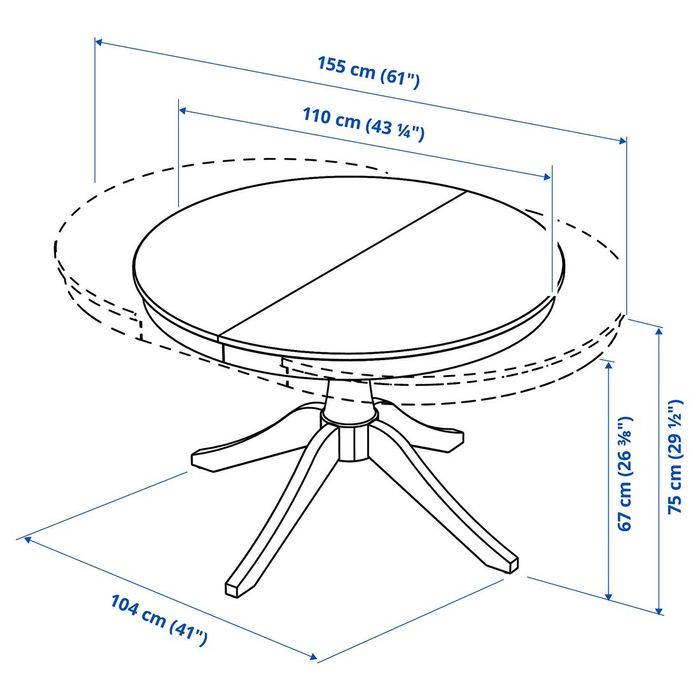 Stół okrągły ikea