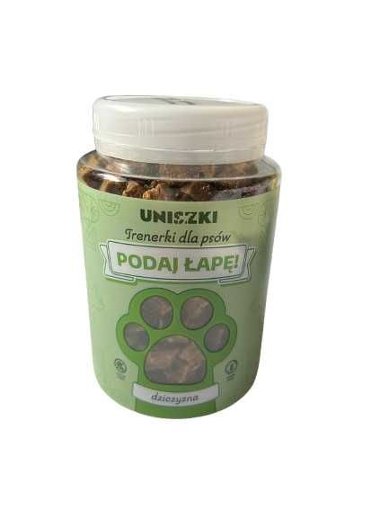 Trenerki dziczyzna Uniszki 210g przysmak dla psa smaczki przekąski