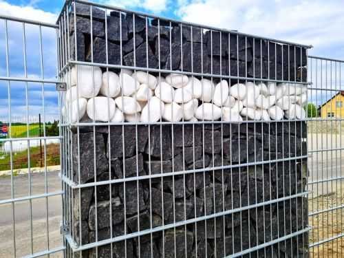 Kamień naturalny gabionowy na skarpę łupek biały czarny darmo dostawa