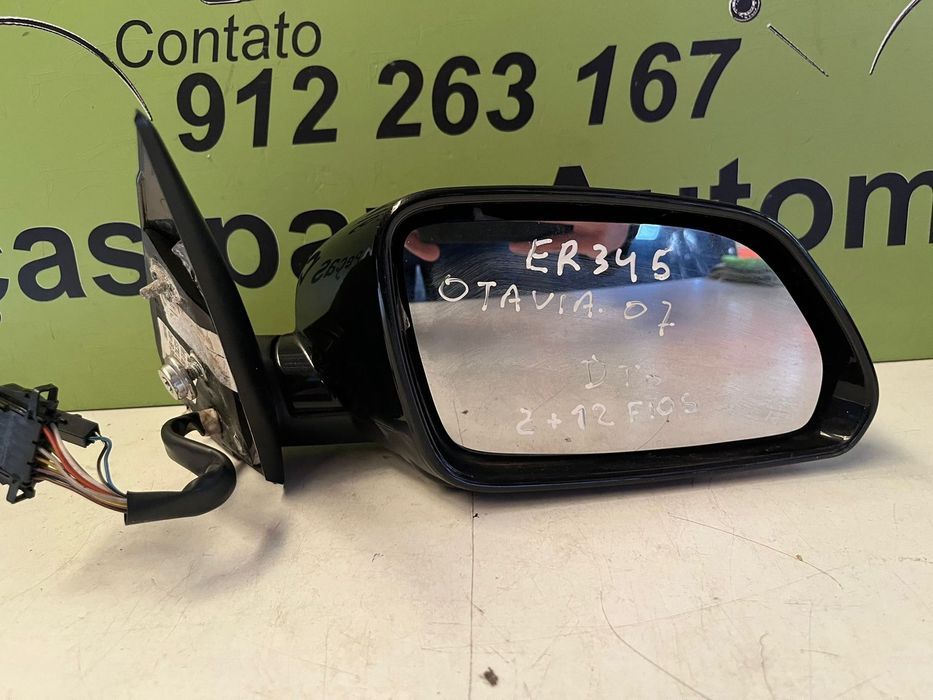 Skoda Octavia II - ESPELHO RETROVISOR REBATIVEL DIREITO - ER345