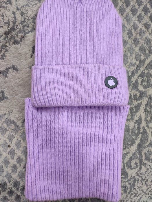 шапка з хомутом зимова для дівчинки