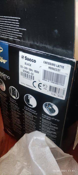 Saeco cafissimo latte HD 8603 Piano Black !