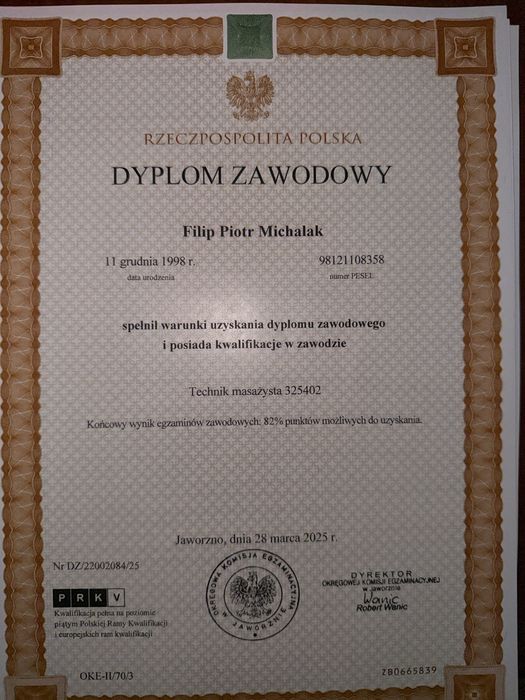 Technik masażysta mobilny (śląsk) Filip Michalak