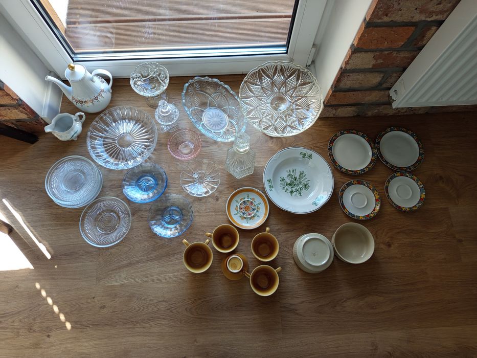 Stare szkło kryształy porcelit itp PRL