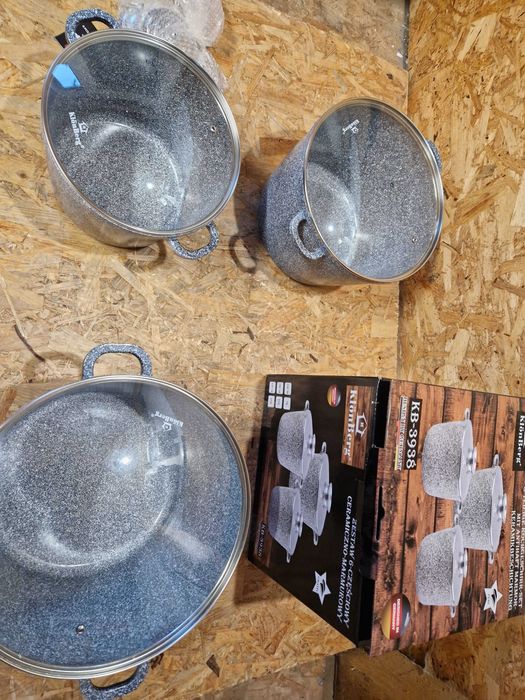 Zestaw garnków MARMURKOWYCH Klon-berg KB-3938