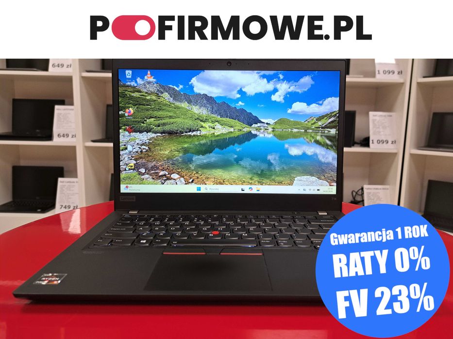 14" Laptop Lenovo ThinkPad T14 Ryzen 5 pro 4650u 16GB /256SSD FHD W11