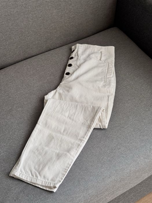 Білі прямі джинси H&M