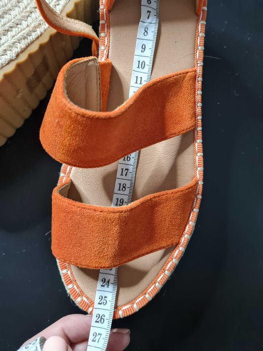 Espadryle pomarańczowe
