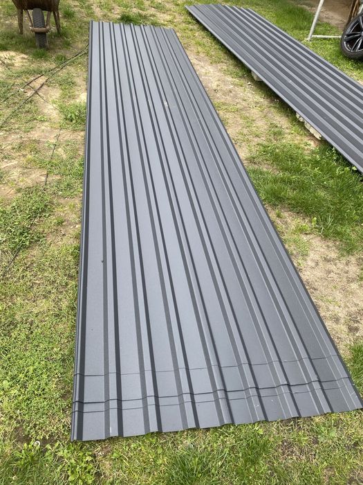 Blacha Trapezowa T18 Antracyt Mat kolor ral 7016 Nowa arkusze 5m i 6m