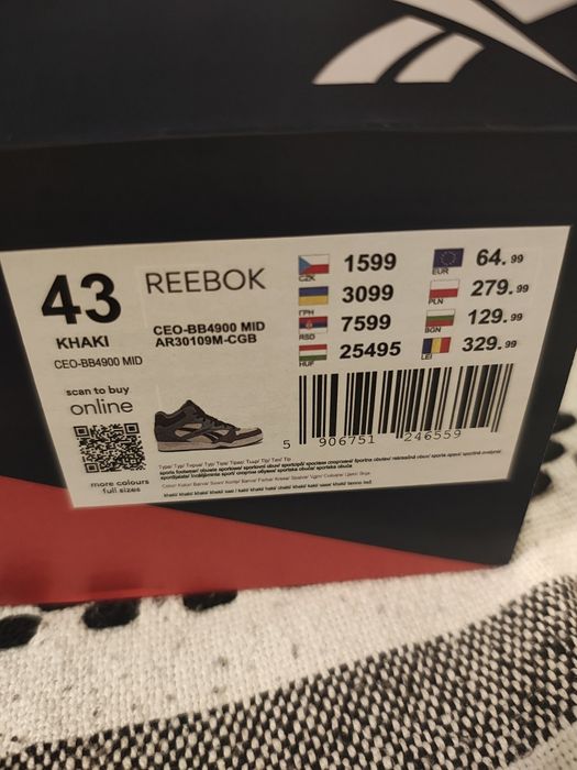 Nowe buty męskie Reebok r.43