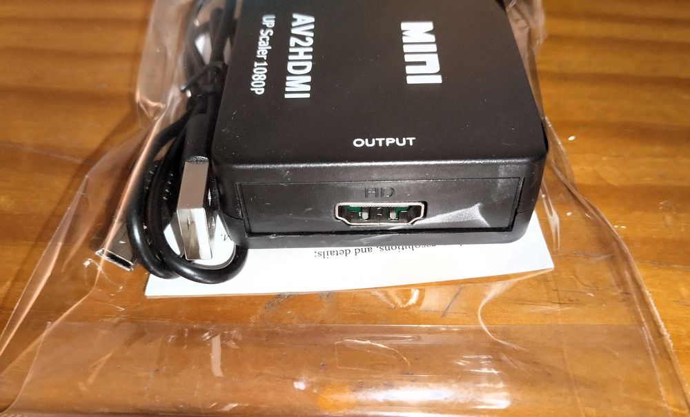 Conversor AV para HDMI - Novo e Lacrado